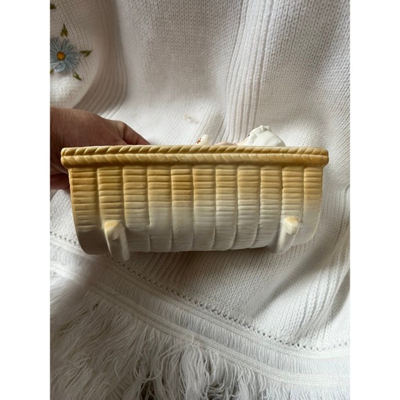 Rare Vintage Bisque Baby in Cradle - Picture 8 of 8